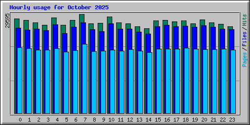 Hourly usage for October 2025